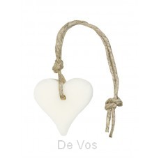 Zeep hart wit hanger mille fleurs 55g