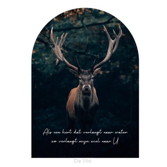 Muurvorm Als een hert dat verlangt naar