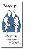 Prentbriefkaart geloven is net zoveel