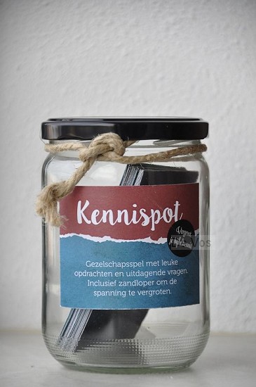 Kennispot met zandloper