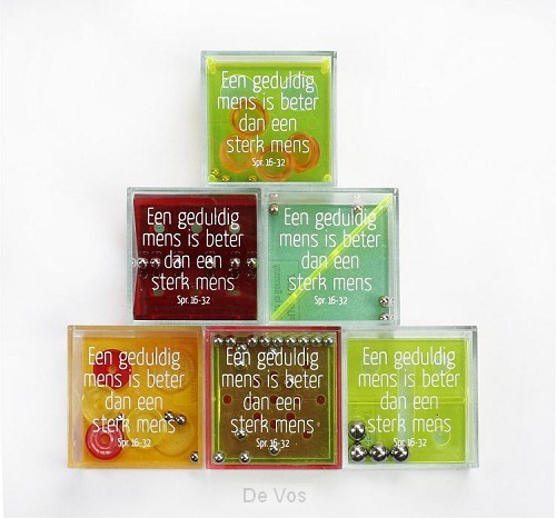 Geduldspel met tekst, een geduldig mens