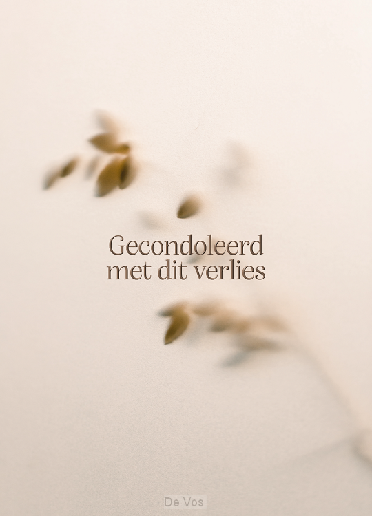 Gecondoleerd met dit verlies