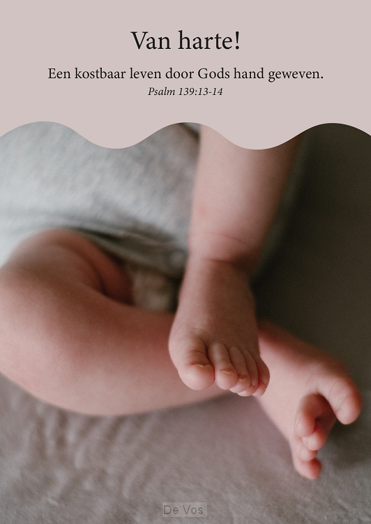 Kaart Van harte! Een kostbaar leven door