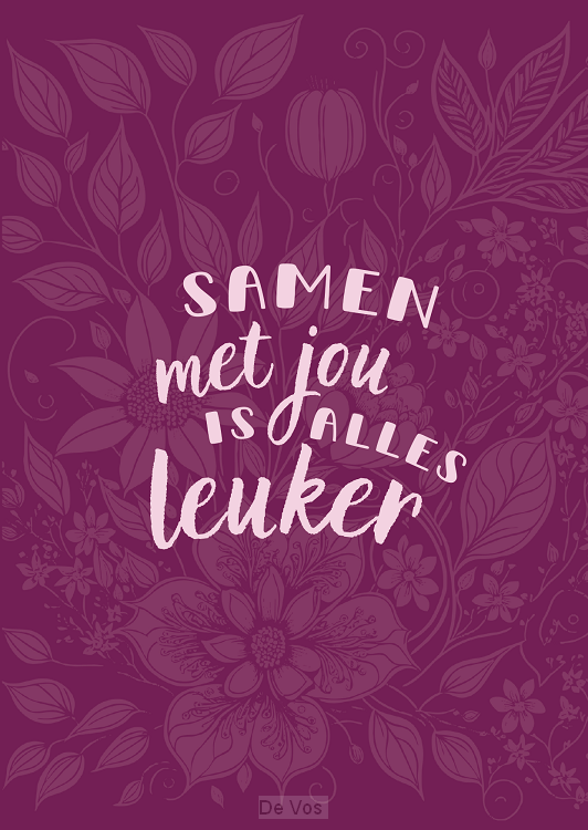 Kaart Samen met jou is alles leuker