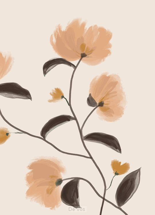 Poster A4 Kijk naar de bloemen