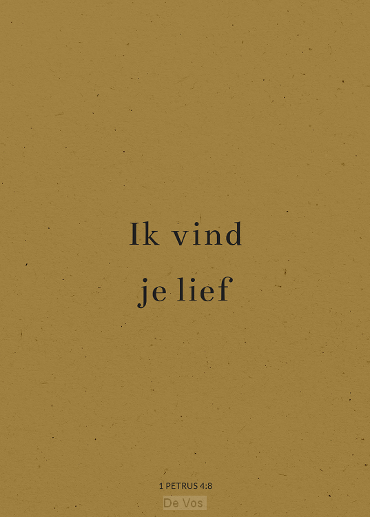 Minikaart Ik vind je lief