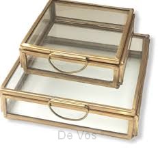 Glazendoosje messing