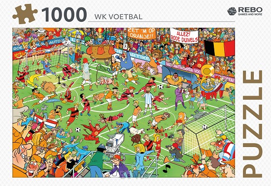 Rebo legpuzzel 1000 stukjes - WK Voetbal