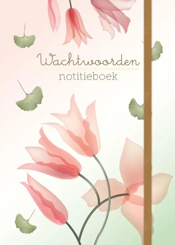 Wachtwoorden notitiebk - Transp Flowers