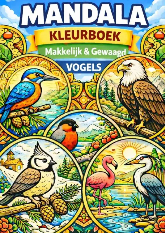 Mandala Kleurboek | Eenvoudig & Krachtvol - Vogels
