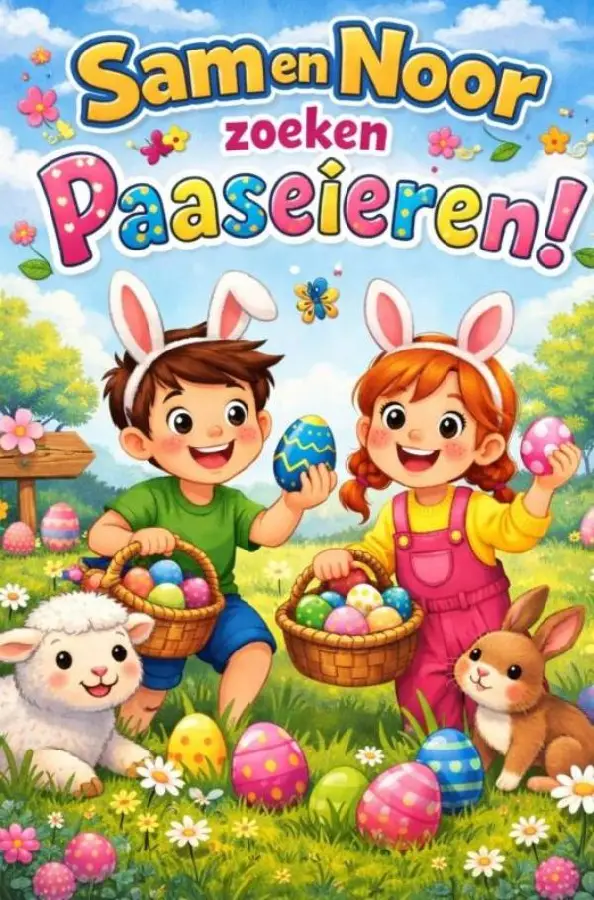 Sam en Noor zoeken Paaseieren
