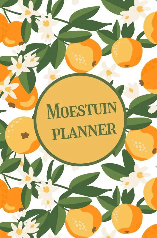 Moestuin planner - Een ongedateerde moestuin agenda voor een jaar