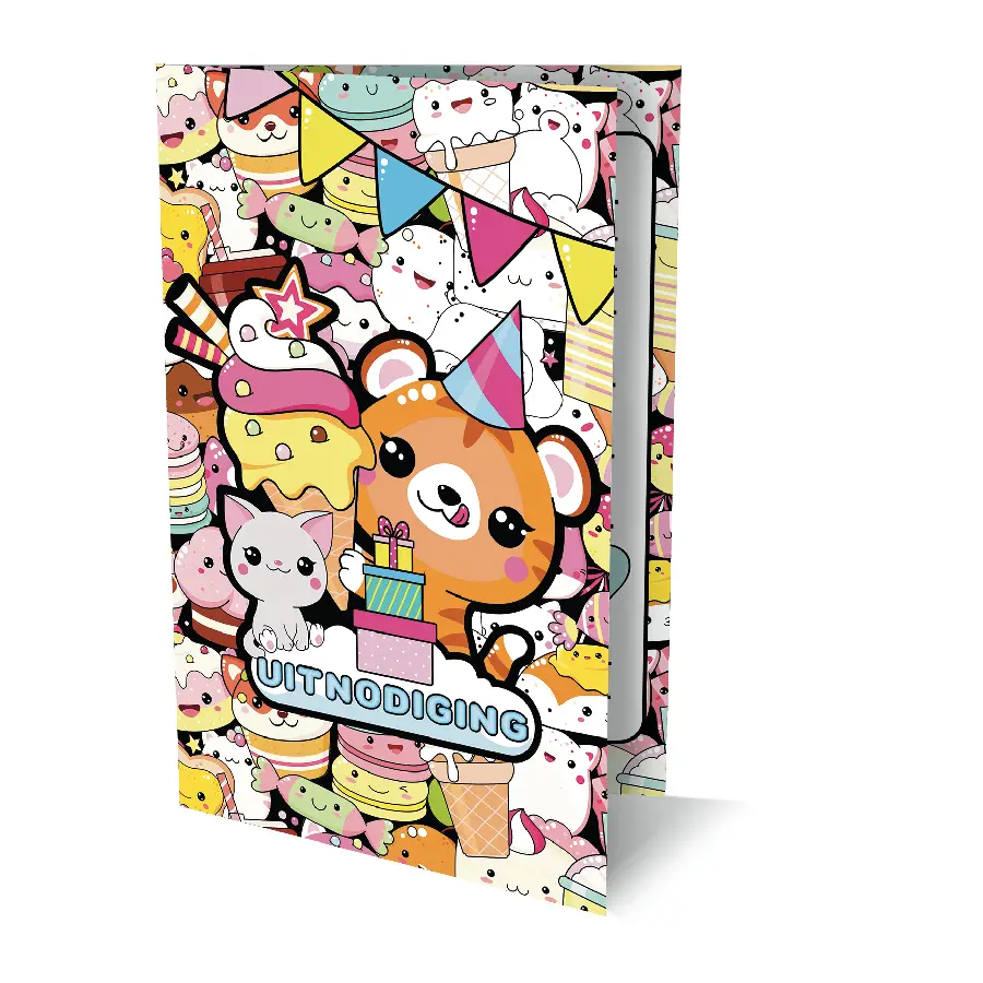 Uitnodigingen Kawaii 2 PK 953 / set van 6
