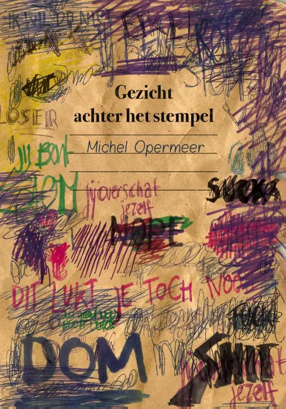 Gezicht achter het stempel