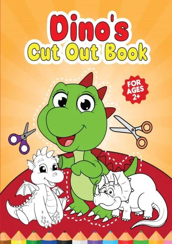 Cutsie Animals - Dino's cut out book