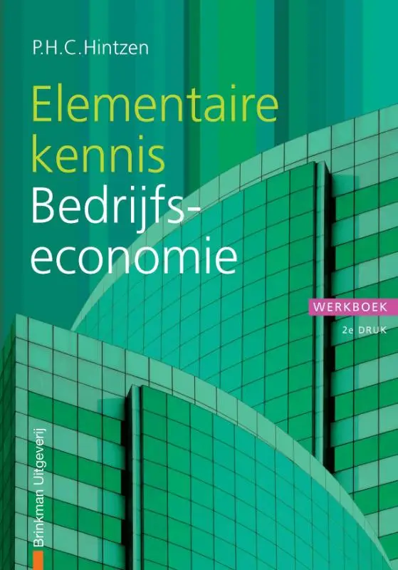 Elementaire kennis bedrijfseconomie t.b.