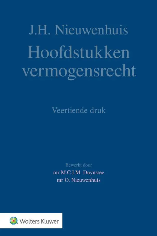 Hoofdstukken vermogensrecht