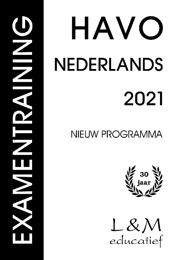 Examentraining Havo Nederlands / 2021