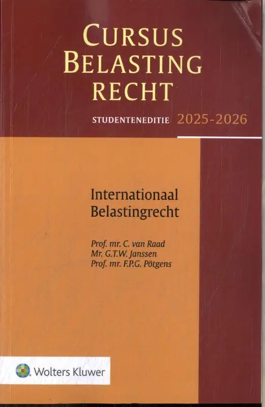 Cursus Belastingrecht Internationaal Belastingrecht / 2025-2026