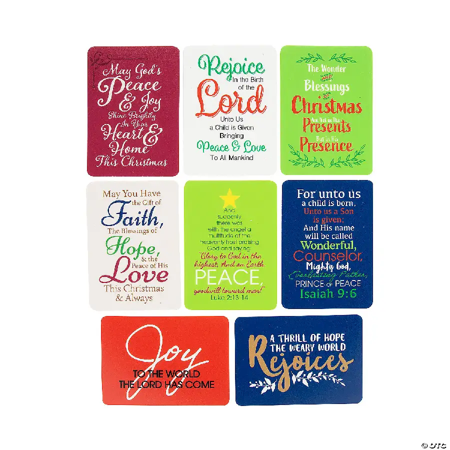 Mini card set Christmas (8)