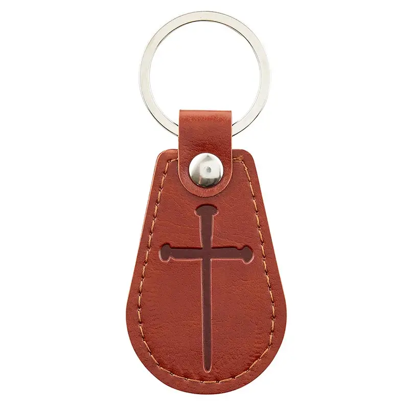 Keyring cross of nails