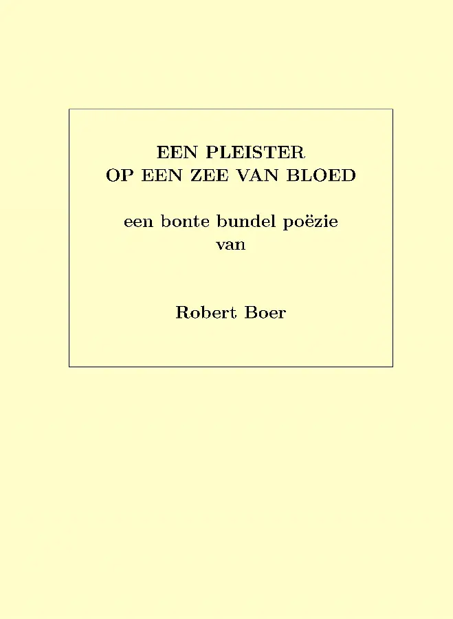 Een pleister op een zee van bloed