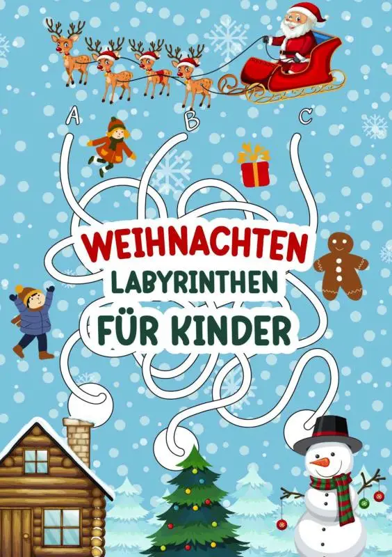 Labyrinthen für Kinder - Weihnachten!
