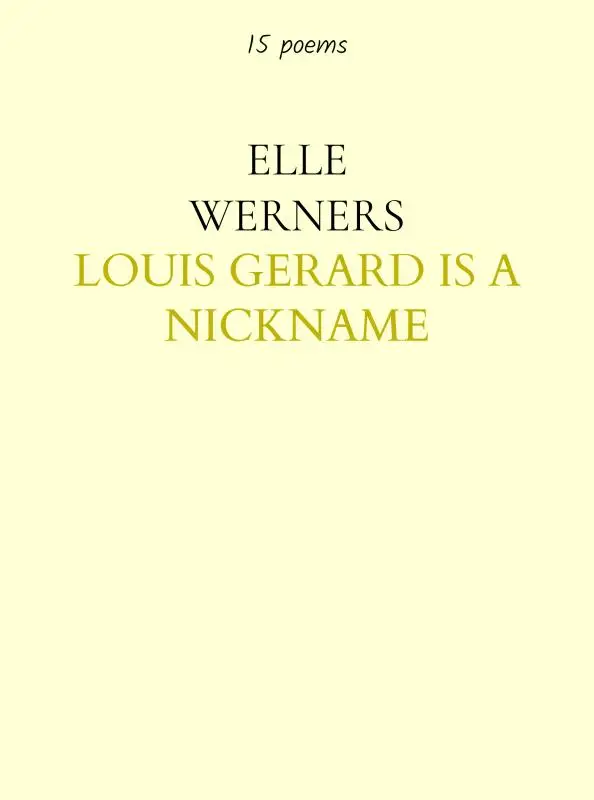 LOUIS GERARD IS A NICKNAME