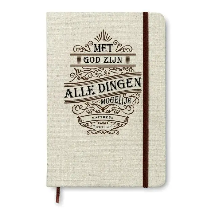 Notitieboek Met God zijn alle dingen...