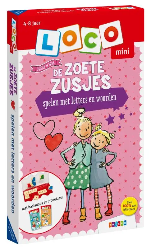 Loco mini pakket De Zoete Zusjes spelen met letters en woorden