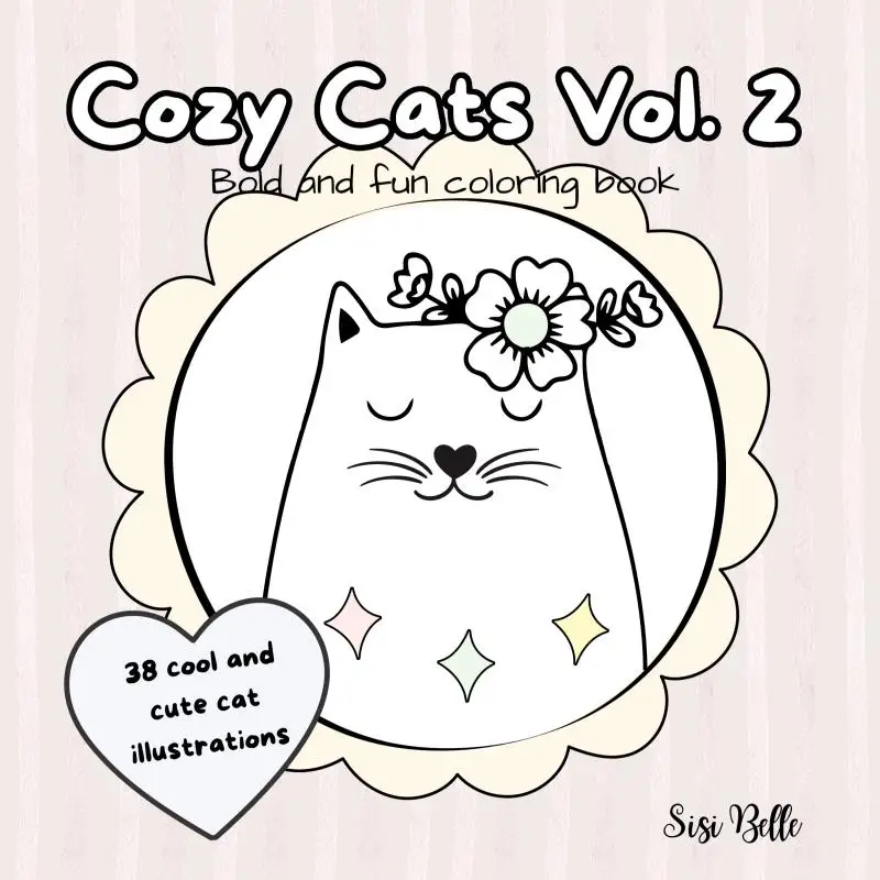 Cattitude Vol. 2 coloring book