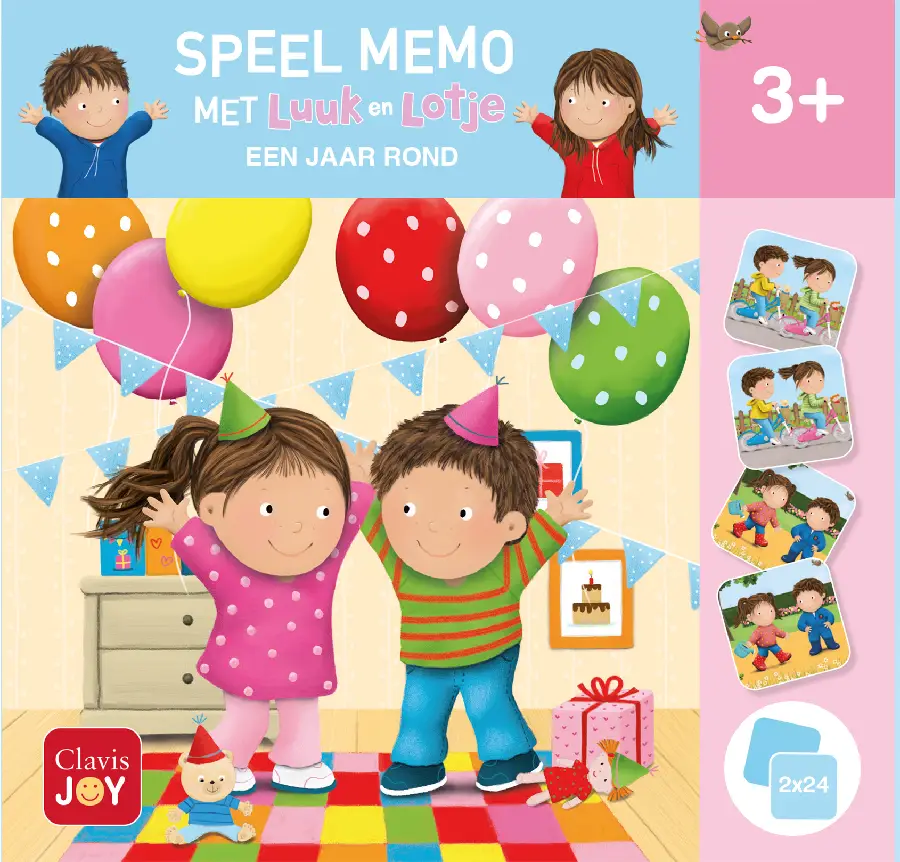 Speel memo met Luuk en Lotje - Een jaar