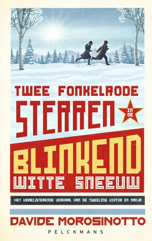 Twee fonkelrode sterren i d blinkend w.