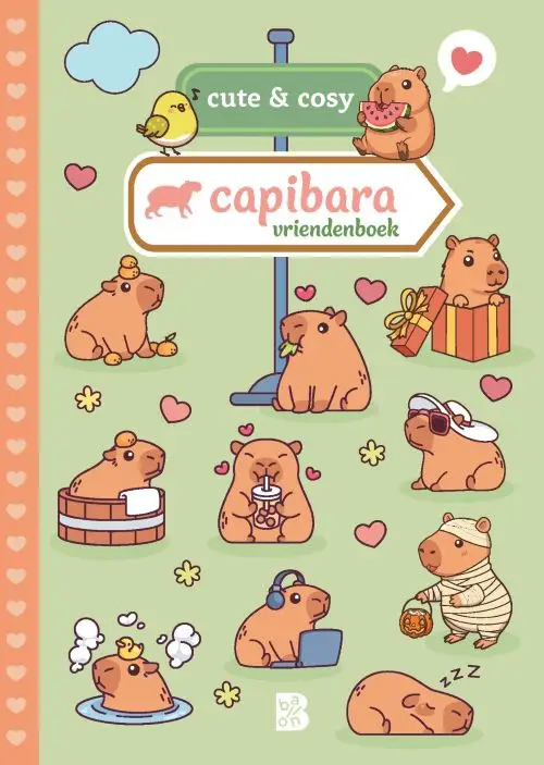 Cute & Cosy Capibara vriendenboek