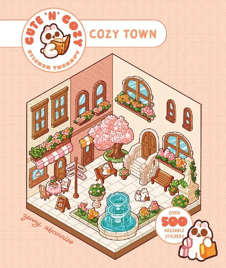 Cute 'n' Cozy Sticker Therapy: Cozy Town