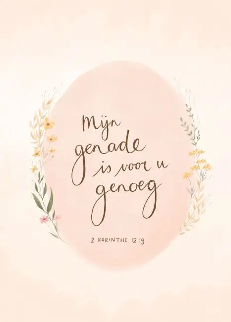 Mijn genade is voor u genoeg