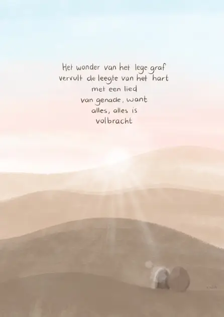 Kaart Het wonder van het lege graf