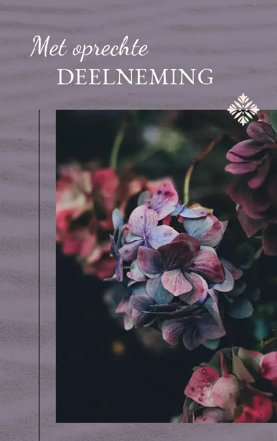 Map Rouw dubb.Wenskaart