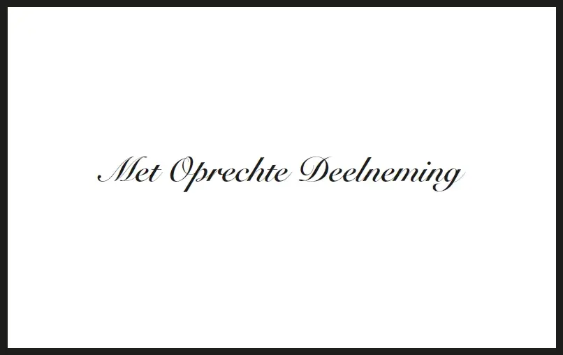 Map Rouw zwart 4 stuks