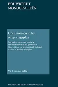 Open normen in het omgevingsplan