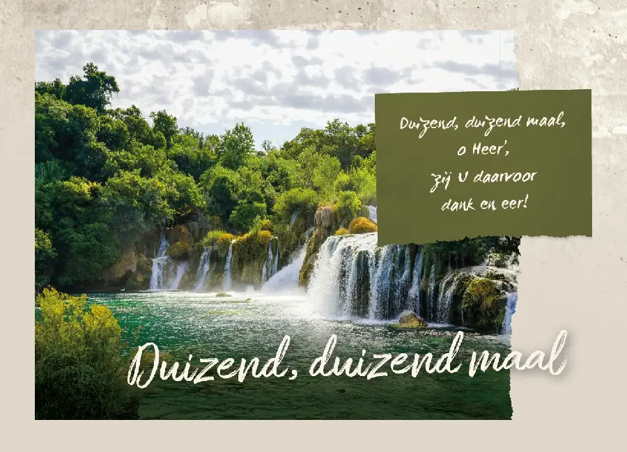 God kan oneindig veel.., prentbriefkaart