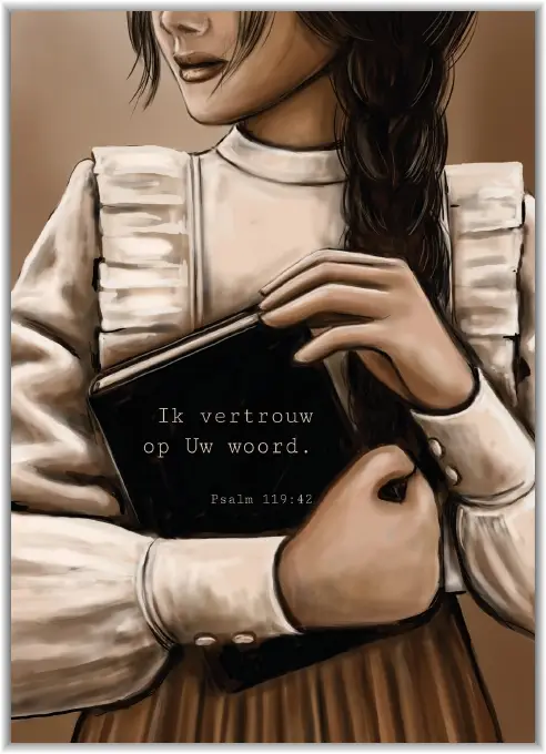 Poster A5 Ik vertrouw op Uw woord