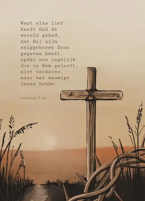 Minikaartje Want alzo lief heeft God ...