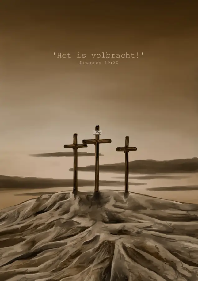 Minikaartje Het is volbracht