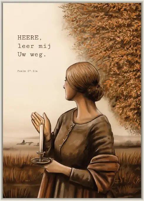 Canvas op hout Heere, leer mij Uw weg