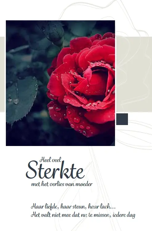 Sterkte, verlies moeder