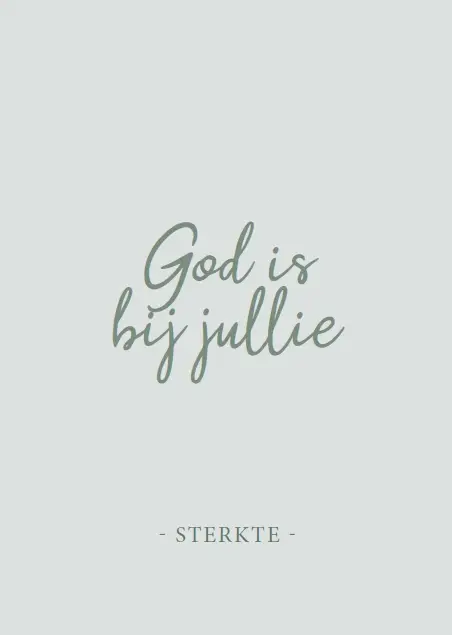 Sterkte God is bij jullie