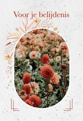 Minikaartje Voor je belijdenis