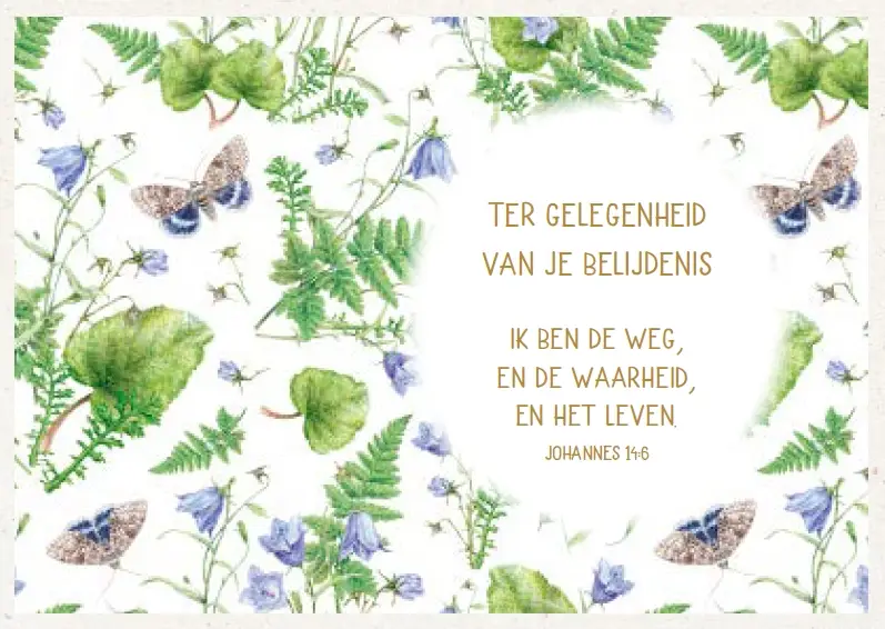 Kaart T.gelegenheid belijdenis