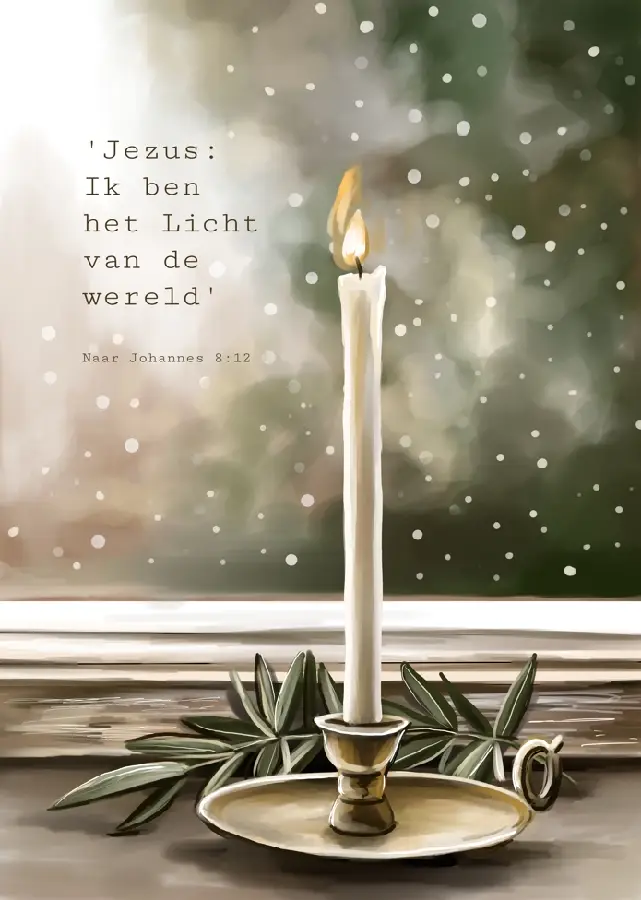 Poster A5 Jezus: Ik ben het Licht